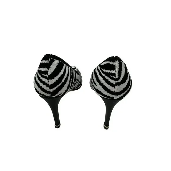 Kenneth Cole New York Zebra Print Heels Size 7.5 Animal Print Pointed Toe - Picture 5 of 5